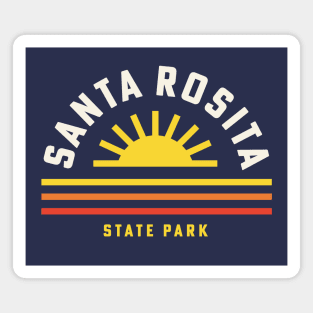 Santa Rosita State Park California Retro Vintage Stripes Sunset Magnet